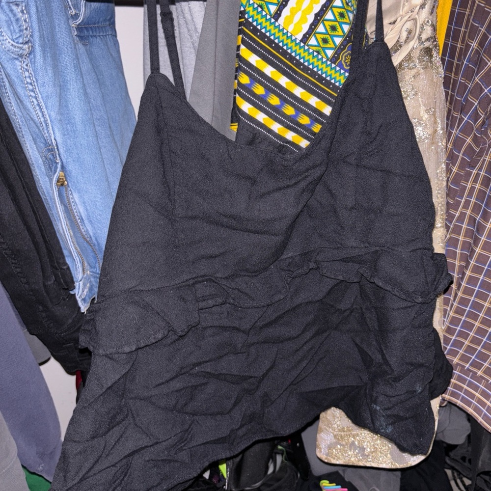 Black Women's Camisole Top - Picture 2 of 2